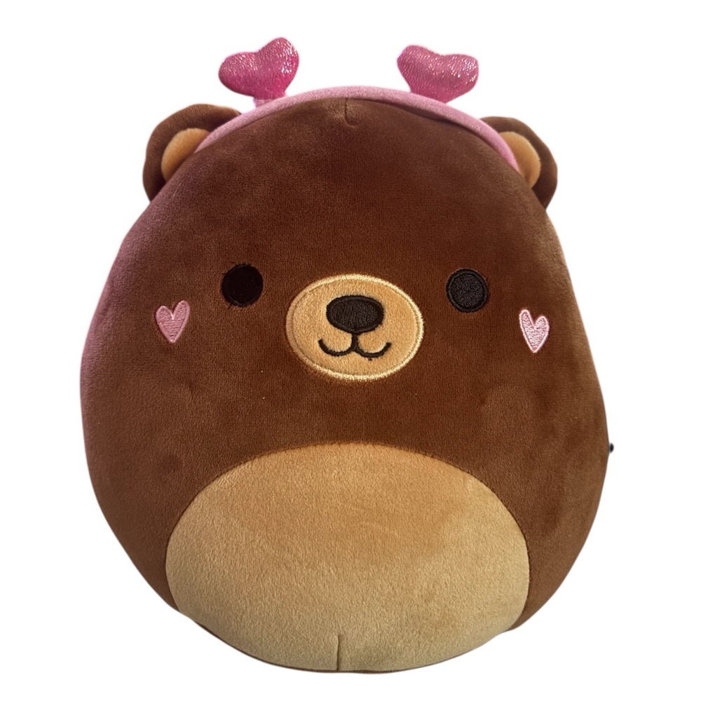 NWT Squishmallow Omar the Bear Valentines Edition (8” Small)